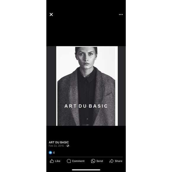 Art Du Basic Paris | Large Black Full Length Top Coat - Picture 3 of 6